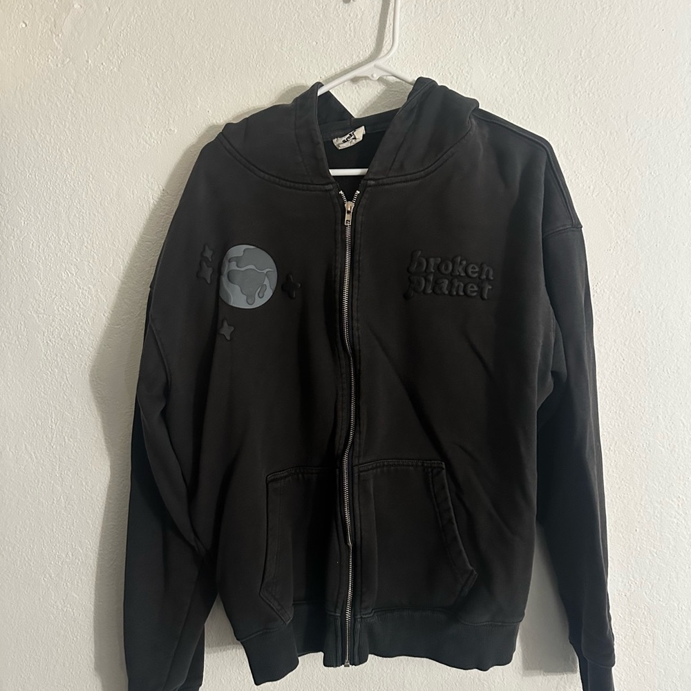 Black Zip-Up Sweater